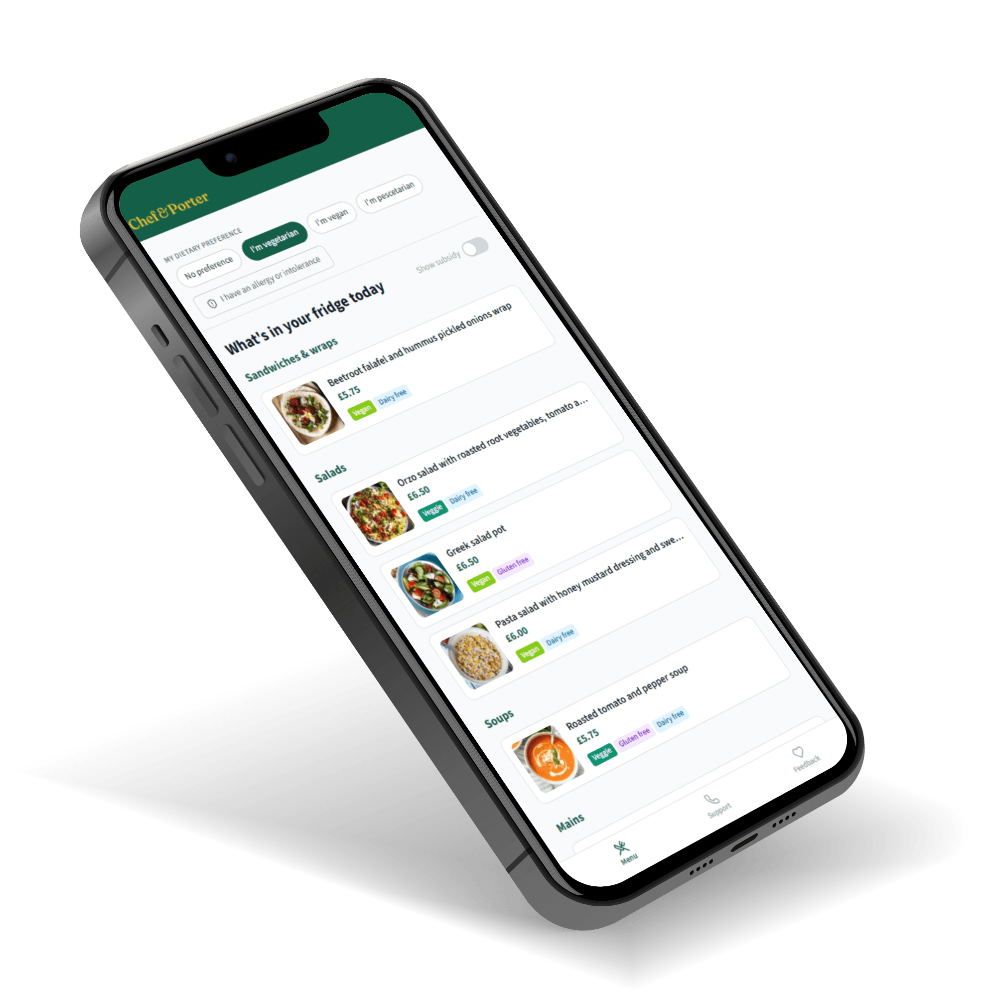 Porter app screenshot