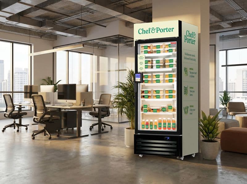 Chef & Porter smart fridge fully stocked